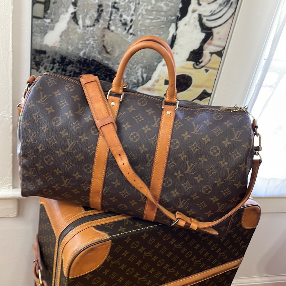 Louis Vuitton Bandouliere Keepall 45 Travel Bag.